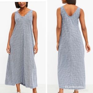 Lou & Grey Striped Softserve Slub Pocket Maxi Dress.